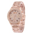 Leisure Ordinary glass mirror alloy watch Rose alloy NHSY0571picture9